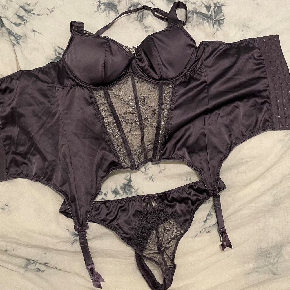 Maison Close lingerie--corset and matching thong